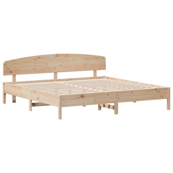 vidaXL Massivholzbett ohne Matratze 180x200 Kiefernholz