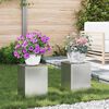 vidaXL Pflanzenst&auml;nder 2 pcs Silber 24 x 24 x 35 cm Verzinkter Stahl