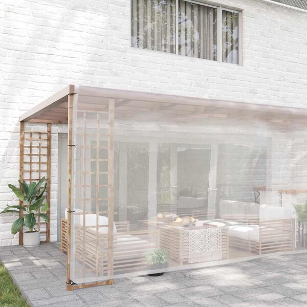 vidaXL Transparente Plane mit &Ouml;sen 6x8 m Polyethylen