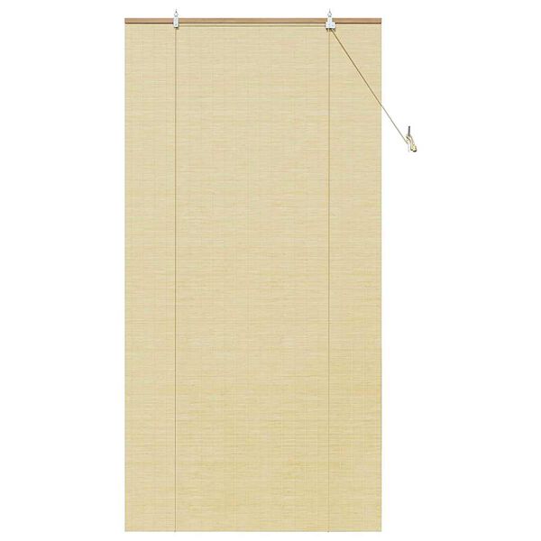 vidaXL Rollo mit Vorh&auml;ngen Natur 100 x 220 cm Bambus