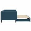 vidaXL Tagesbett Ausziehbar Blau 90x200 cm Samt