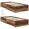 vidaXL Bettgestell mit Schubladen mit Kopfteil Holzwerkstoff