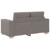 vidaXL Sofa 3 pcs Taupe Leinenmischgewebe