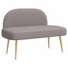 vidaXL Gepolsterte Bank mit R&uuml;ckenlehne Taupe 110 x 60 x 76 cm