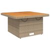 vidaXL 2-tlg. Garten-Sofagarnitur mit Kissen Beige Poly Rattan