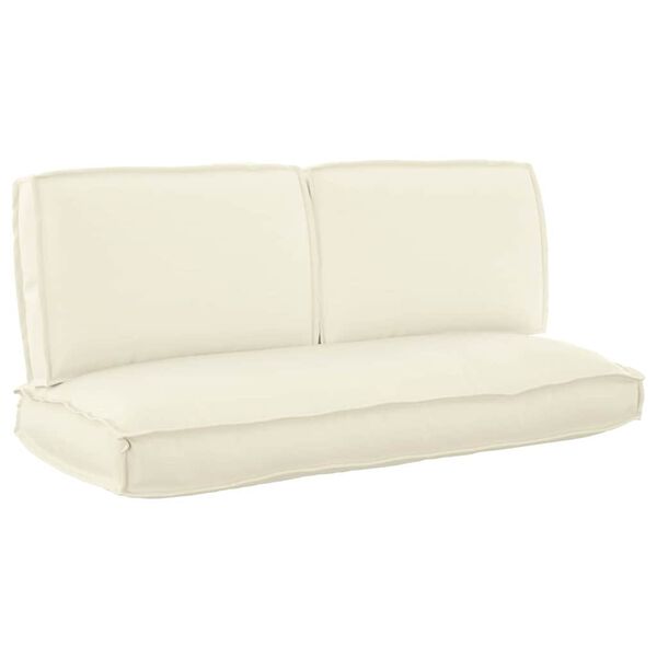 vidaXL Kissenset 3 pcs Creme Oxford-Stoff