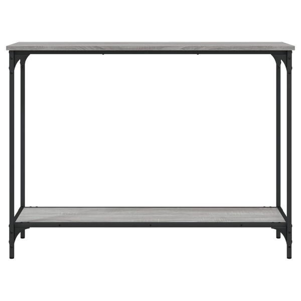 vidaXL Konsolentisch Grau Sonoma 101x30,5x75 cm Holzwerkstoff