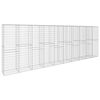 vidaXL Gabionenwand mit Abdeckung Verzinkter Stahl 600 x 50 x 200 cm
