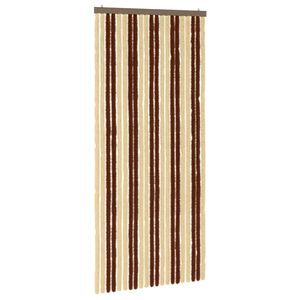 vidaXL Insektenschutzvorhang Chenille Braun und Beige 90 x 200 cm