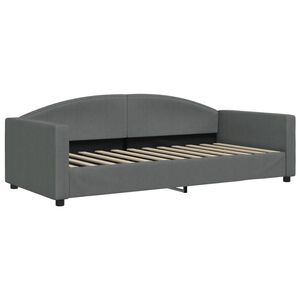 vidaXL Tagesbett Dunkelgrau 90x200 cm Stoff