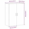 vidaXL Wandmontierter Schrank Schwarz Eichen-Optik 69,5 x 34 x 90 cm