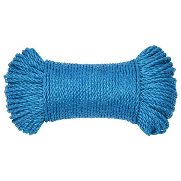 vidaXL Arbeitsseil Blau 3 mm 500 m Polypropylen