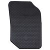 vidaXL Autofu&szlig;matte 4 pcs Schwarz Geeignet f&uuml;r C4 2021- Gummi