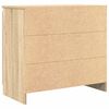 vidaXL Sideboard mit Schublade Sonoma-Eiche 71x35x65 cm Holzwerkstoff