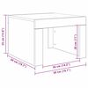 vidaXL Couchtisch Artisan-Eiche 50 x 50 x 35 cm Holzwerkstoff
