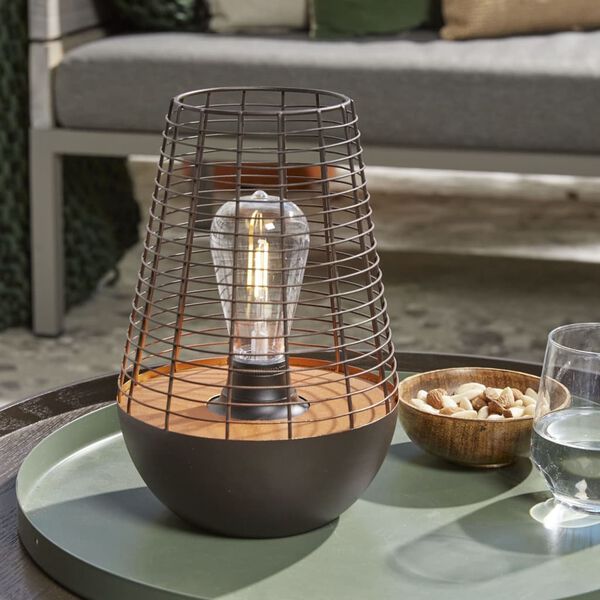 Luxform LED-Garten-Tischleuchte Chelsea Kupfern und Braun