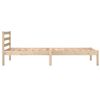 vidaXL Massivholzbett Kiefer 75x190 cm