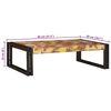 vidaXL Badregal mit Regal Mehrfarbig 80 x 50 x 23 cm Massives Altholz