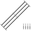 vidaXL Fenstersicherheitsgitter 174 x 45 cm Galvanisiertes Stahl