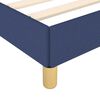 vidaXL Bettgestell mit Kopfteil ohne Matratze Blau 180x200 cm Stoff