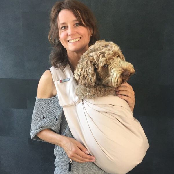 4Lazylegs Haustiertragetasche Canvas 7 kg Altrosa XS