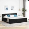 vidaXL Aufbewahrungsbett mit Matratze Schwarz 200 x 200 cm Samt