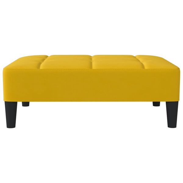 vidaXL Fu&szlig;hocker Gelb 78x56x32 cm Samt