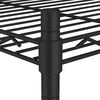 vidaXL Lagerregal mit 3 B&ouml;den und Rollen 60x35x81 cm Schwarz 150 kg