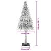 vidaXL Weihnachtsbaum mit 150 LEDs Wei&szlig; 150 cm PE und Stahl