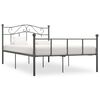 vidaXL Bettgestell Grau Metall 160&times;200 cm