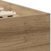 vidaXL Bettrahmen mit Kopfteil Artisan-Eiche 90 x 200 cm Holzwerkstoff