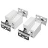 vidaXL Schrankh&auml;ngemontageb&uuml;gel 2 pcs Wei&szlig; 70 x 48 x 19 mm