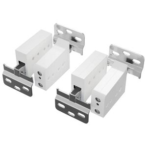 vidaXL Schrankh&auml;ngemontageb&uuml;gel 2 pcs Wei&szlig; 70 x 48 x 19 mm