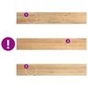 vidaXL Fensterb&auml;nke 2 Stk. Unbehandelt 120x20x2 cm Massivholz Eiche