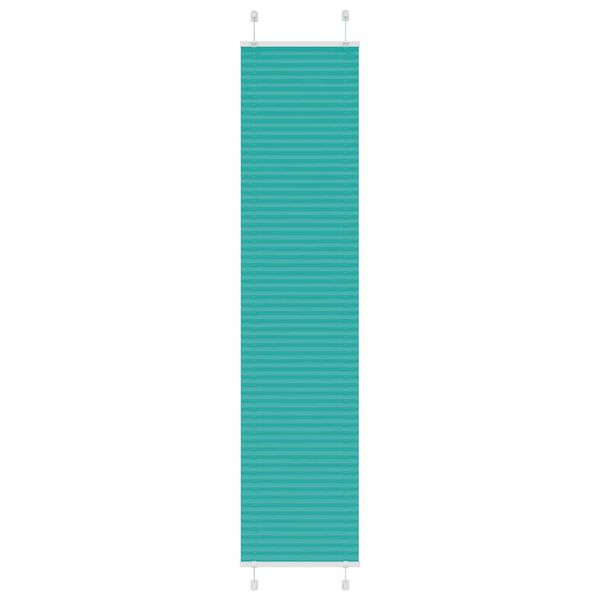 vidaXL Plissee Petrolgr&uuml;n 40x200 cm Stoffbreite 39,4 cm Polyester