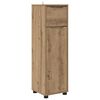 vidaXL Badezimmerm&ouml;bel-Set mit Regal 4 pcs Artisan-Eiche Holzwerkstoff