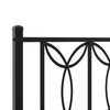 vidaXL Bettgestell mit Kopfteil Metall Schwarz 180x200 cm