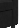 vidaXL 2-Sitzer-Sofa Schwarz 140 cm Samt