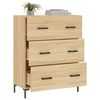 vidaXL Sideboard Sonoma-Eiche 69,5x34x90 cm Holzwerkstoff