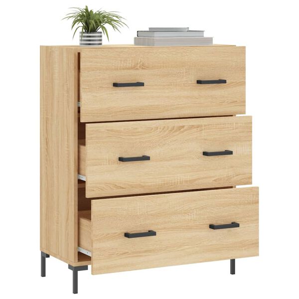 vidaXL Sideboard Sonoma-Eiche 69,5x34x90 cm Holzwerkstoff