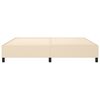 vidaXL Boxspringbettgestell Creme 200x200 cm Stoff