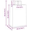 vidaXL Papiertragetaschen 250 Stk. mit Henkeln Gelb 26x12x35 cm