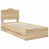 vidaXL Bettrahmen Sonoma-Eiche 75 x 190 cm Ingenieurs Holz