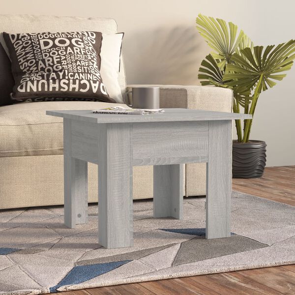 vidaXL Couchtisch Grau Sonoma 55x55x42 cm Holzwerkstoff