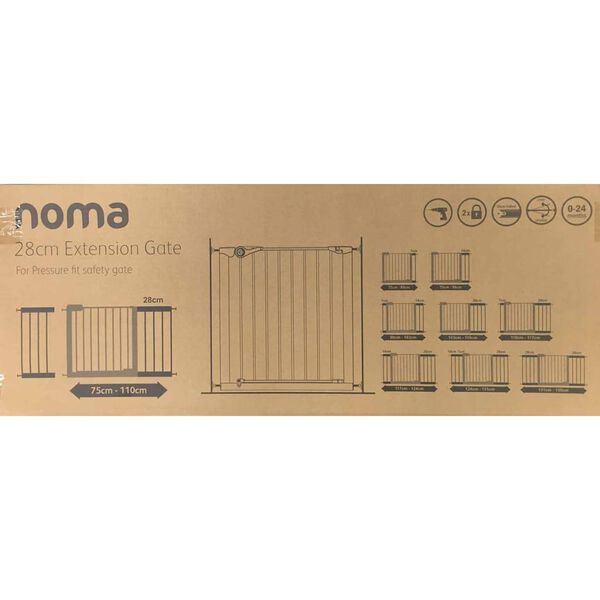 Noma Schutzgitter-Verl&auml;ngerung Easy Pressure Fit 28cm Wei&szlig; 93972