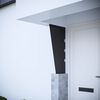 vidaXL Seitenwand f&uuml;r Vordach Schwarz 50x100 cm Hartglas