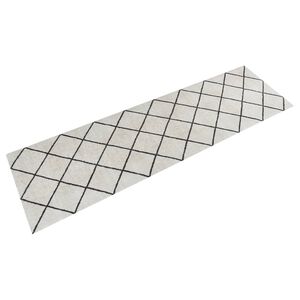 vidaXL K&uuml;chenteppich Waschbar Quadrat 45x150 cm Samt