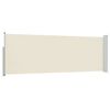 vidaXL Ausziehbare Seitenmarkise 100x300 cm Creme