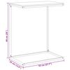 vidaXL Beistelltisch Wei&szlig; 55x35x66 cm Holzwerkstoff