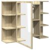vidaXL Bad-Spiegelschrank Sonoma-Eiche 80x20,5x64 cm Holzwerkstoff